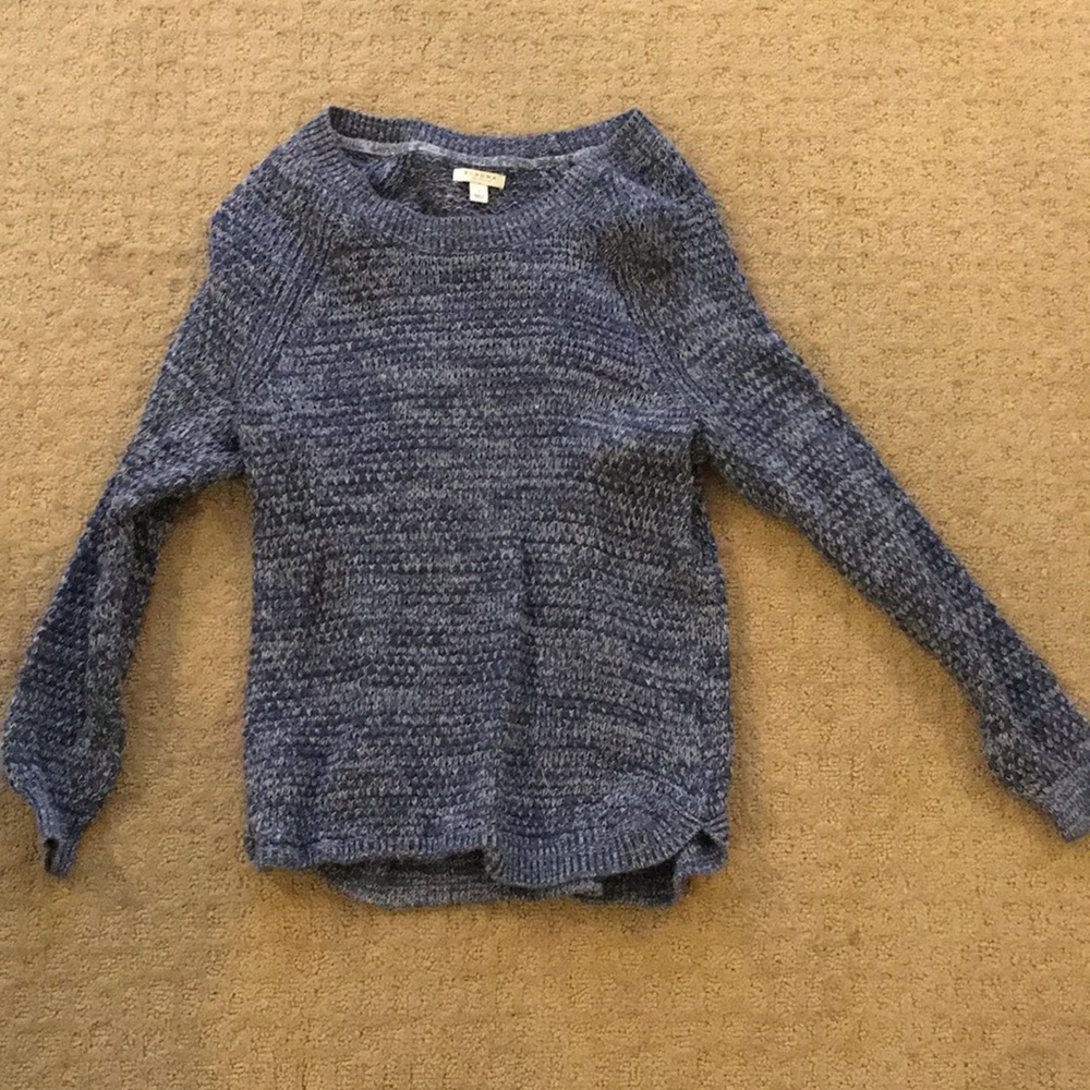 A Sonoma blue sweater